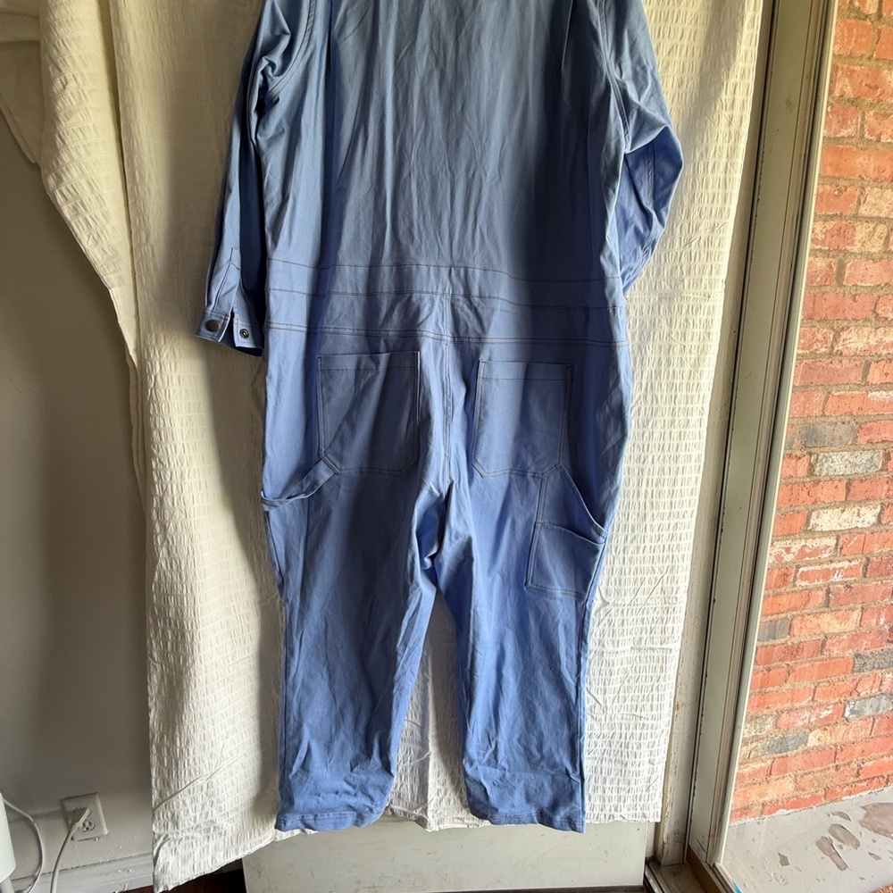 Wildfang Light Blue Utility Jumpsuit - Picture 8 of 8